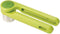 Joseph Joseph Helix Garlic Press Mincer - Ergonomic Twist-Action Hand Juicer - Stainless Steel, Green