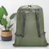 Army Green Laundry Bag Backpack, 27” x 34” Heavy Duty with Shoulder Straps, Drawstring Closure for College, Travel