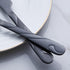 Black Dinner Knife Set, 9.2-inch Stainless Steel Shiny Black Silverware, Set of 6