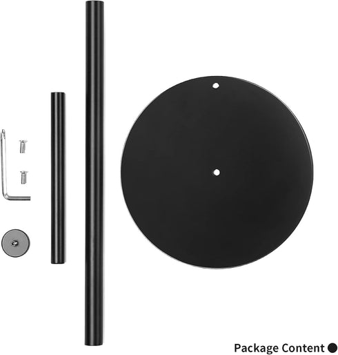 Paper Towel Holder Countertop - OBODING Black Kitchen Stand for Organization, Stainless Steel for Standard Rolls