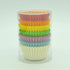 Bright Rainbow Cupcake Liners, Mini Greaseproof Paper Baking Cups, 150-Count