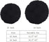 Augld Bar Stool Cushion, Soft Velvet Padded Round Stool Cover, 12" Velvet Coffee