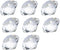 LONGWIN 30mm Crystal Diamond Themed Dinner Party Table Decoration, Pack of 8, Clear