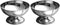 DOITOOL 2PCS Stainless Steel Ice Cream Bowls Set, Footed Dessert Cups for Sundae, Ice Cream, Snack