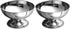 DOITOOL 2PCS Stainless Steel Ice Cream Bowls Set, Footed Dessert Cups for Sundae, Ice Cream, Snack