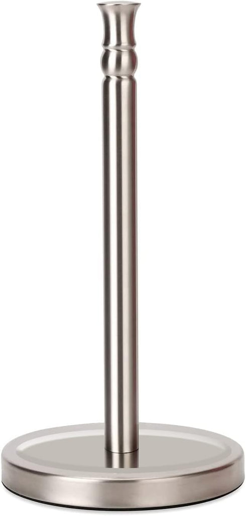 Paper Towel Holder Countertop, One-Handed Ripping Freestanding Holder with Heavy Base, Rust-Proof Design, NOT Tip Over
