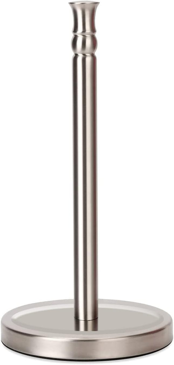 Paper Towel Holder Countertop, One-Handed Ripping Freestanding Holder with Heavy Base, Rust-Proof Design, NOT Tip Over