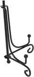Health Gear 1 pcs Black Plate Stands for Display, 4" - 12" Easel for Bowls, Pictures, Books (6 Inch)