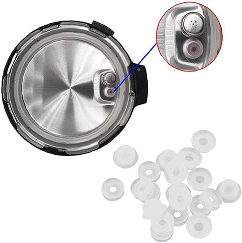 Electric Pressure Cooker Valve Gasket, Universal Accessory Set with Anti Blocking Bracket for Normal Pressure Cookers