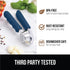 Set, GORILLA GRIP Garlic Press and Peel Heavy Duty Mincer Tool, Large Ergonomic Handle, Easily Mince and Crush Garlics