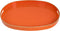 MAONAME Orange Decorative Tray, Oval Serving Tray with Handles, Plastic Trays for