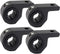 Motorcycle Mounting Bracket 4Pcs - Universal Clamp for 0.75" 1" 1.25" Horizontal Bull Bar Work Auxiliary Lights