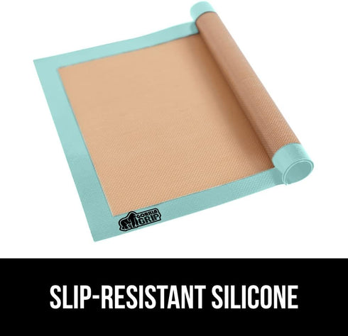 Gorilla Grip Reusable Silicone Baking Mat - 2 Pack BPA-Free Nonstick Liner for Oven Cookie Sheets