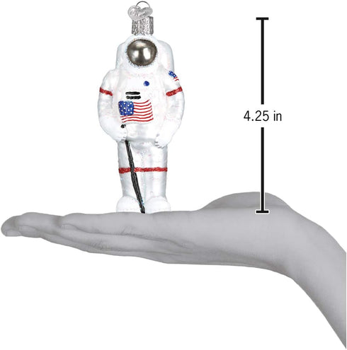 Old World Christmas Ornaments: Glass Blown Astronaut Gifts for Outer Space Christmas Tree