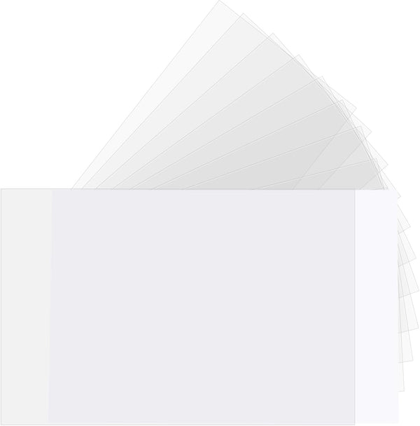 Boao 200 Pcs Recipe Card Protectors, Clear Cookbook Page Protectors, Kitchen Plastic Cookbook Sheet Index Sleeve (5 x 3