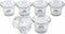 Clear Chunky Glass Lip Votive Candle Holders - Tealight Votive Cups for Wedding Proposal, Spa, Aromatherapy, Meditation