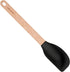 Silicone Series Large Spatula with Natural Handle and Black Head