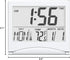 Digital Travel Alarm Clock, Battery Operated, Portable Large Number Display with Temperature, Silver