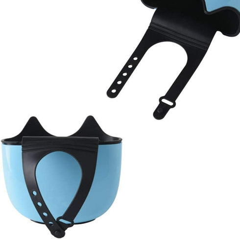 QTMY 2 PACK Cat Sponge Holder Basket with Buckle, Sink Faucet Caddy for Kitchen Bathroom