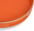 15.6" 10.6" 1.4" MAONAME Orange Decorative Tray, Oval Serving Tray with Handles, Plastic Trays for Coffee Table