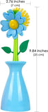 JANKOW (2 Long Handle Vegetable and Fruit Brush, Florganic Dish Brush with Vase, Long Handle Dish Brush Kitchen