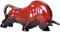 Wall Street Bull Arts Statues, Exquisite Ceramic Fortune Bulls Figurines for Home & Office Tabletop Decor