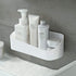 SUNFICON Adhesive Shower Caddy, Wall Mounted Bathroom Shelf Organizer with 2 Clear Adhesives for Shower Room