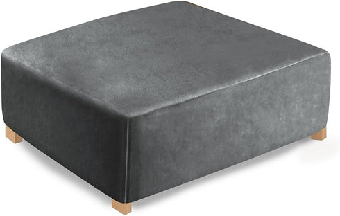 Ottoman Covers Slipcover Square Ottoman Covers Protector for Footrest Foot Stool Furniture