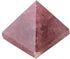 AUNMAS 3cm Quartz Pyramid, Small Strawberry Crystal Love Addition Reiki Stone Energy Tower for Home Office Decoration