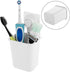Linkidea Electric/Battery Toothbrush Holder (White) Self Adhesive for Bathroom, Wall Mount Razor/Toothpaste Organizer