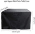 FLR 49x49x29in Patio Table Cover Square Black Waterproof Outdoor Dinner Protector Dust-Proof Table Desk Cover Furniture