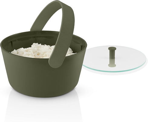 EVA SOLO Green Rice Steamer Tool | Cook Rice, Quinoa Easily in Microwave | Danish Design & Functionality