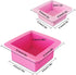 3 Pcs Non-Stick Square Baking Silicone Molds, Quick Release Bread Pan Tray for Cheese Cake, Handmade Toast Mold - Rose