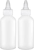 BRIGHTFROM Condiment Squeeze Bottles - 4 OZ Squirt Empty Bottles, Clear Twist