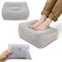 Inflatable Travel Foot Rest Pillow, Head Pad, Soft Flocking Pillow, Flights Relax