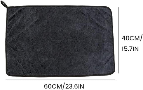 HYCIM 23.62 15.75 Inches, (3pcs) Shiny Microfiber Wipes Bath Shower Cleaning Cloths, X Super Absorbent Microfiber Bath