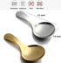 Short Handle Spoons Set of 6, 3.5 Inches Stainless Steel Mini Salt Spoons for Dessert, Tea, Coffee, Cake