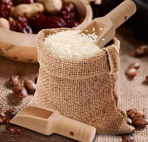 Czl Meco 6 PCS Mini Wooden Spoon, Wooden Kitchen Spoon for Candy, Spices, Parties, Bath Salts