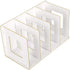 Fdit Wooden Desktop Bookshelf Rack, Storage Shelf for Home, School, Office Organizer (Warm White)