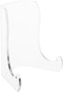 Plymor Clear Acrylic Small Flat Back Easel with Shallow Support Ledges, 3" H x 2.5" W x 2" D by Plymor