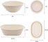 Sourdough Bread Baking Supplies - Set of 2 Silicone Banneton Proofing Baskets, 9 Inch Round & 10 Inch Oval