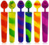 6pcs Popsicles Molds,Reusable Baby Silicone Popsicle Molds Multi Colors Ice Cream Mold