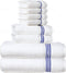 8-Piece Premium Towel Set, 2 Bath Towels, 2 Hand Towels, and 4