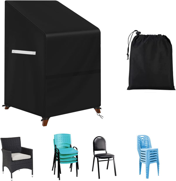 Stacking Outdoor Chair Cover Waterproof, Patio Chair Cover Lawn Outside Patio Furniture