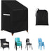 Stacking Outdoor Chair Cover Waterproof, Patio Chair Cover Lawn Outside Patio Furniture
