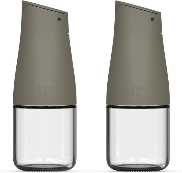 Zuutii Olive Oil and Vinegar Dispenser Set, 5.8Oz Glass Oil Bottle Set