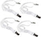 Long Bed Sheet Clips, Adjustable Mattress Holder Straps Fastener, 4 Pieces (White)