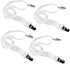 Long Bed Sheet Clips, Adjustable Mattress Holder Straps Fastener, 4 Pieces (White)