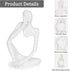 3pcs) Sandstone Resin Thinker Style Abstract Sculpture Statue Collectible Figurines Home Office Bookshelf Desktop Decor