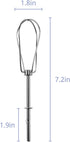 W10490648 Hand Mixer Turbo Beaters for Blending Soups, Smoothies, Shakes, Egg Whites, Replaces AP5644233, AP6022244